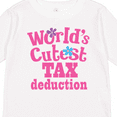 thumbnail image 4 of Inktastic Tax Deduction Worlds Cutest Girls Girls Long Sleeve Toddler T-Shirt, 4 of 5