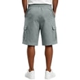 thumbnail image 4 of Resicozy Casual Cargo Shorts for Men Relaxed Fit Drawstring Shorts with Multi-Pocket for Summer Work Outdoor Hiking Gray M, 4 of 7