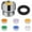 Silver, variant on 6-Flow Rate Shower Water Limiter Set – Silver Brass Regulator Inserts to Save Up to 70% Water (Metal)