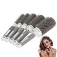 thumbnail image 1 of Juego de Cepillos Redondos, Cepillo de Pelo de Conducci&oacute;n de Calor, Peine, Juego de Herramientas de Peluquer&iacute;a para Rizar con Secador, Temperatura Ajustable, 5 Piezas, 1 of 9