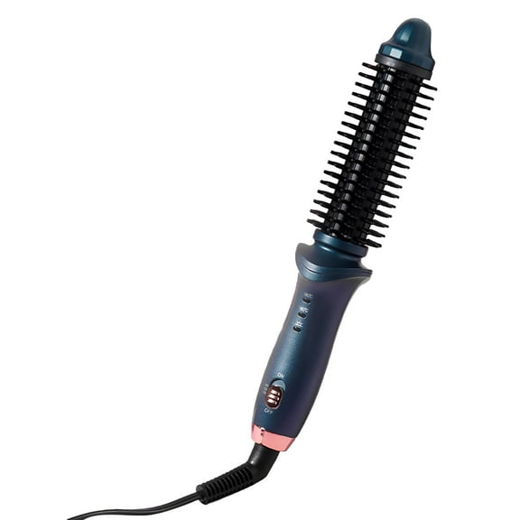 HIBIBUD Curling Iron 2-way Rotating Curling Brush 2-in-1 Curling Iron
