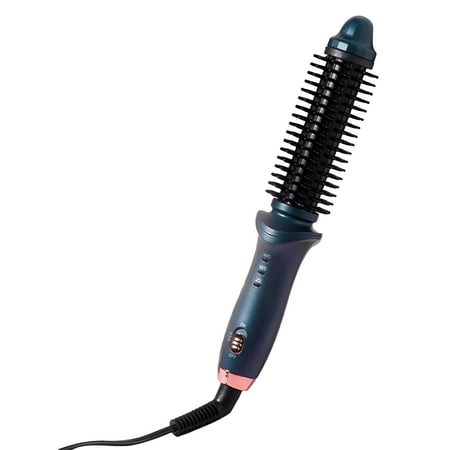 HIBIBUD Curling Iron 2-way Rotating Curling Brush 2-in-1 Curling Iron
