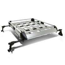 DNA Motoring 50"X 38" Aluminum Roof Rack Car SUV Top Cargo Baggage Bag Carrier w/Basket Crossbar