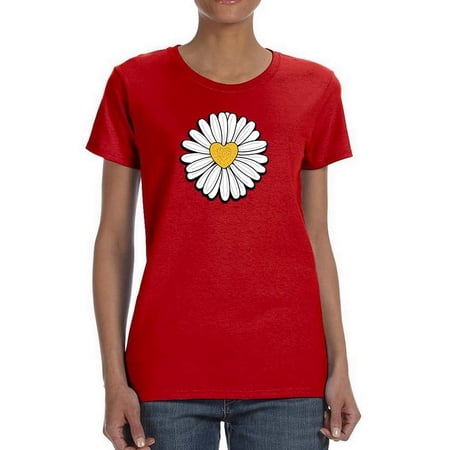 Whoopsie Daisy Heart Core T-Shirt Women -Image by Shutterstock Female Small