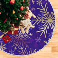 thumbnail image 5 of Coolnut Christmas Christmas Tree Skirt Home Decoration Large Round Christmas Tree Skirt for Holiday Party Home Christmas Day Ornaments,35.4", 5 of 6