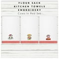 thumbnail image 6 of MDK Creative Gifts 3-Piece-Set Count - Embroidered White Flour Sack Towels - Towel Holder Bonus, 6 of 6