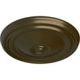 thumbnail image 3 of Ekena Millwork 12"OD x 1 3/4"P Reece Ceiling Medallion (Fits Canopies up to 2 3/8"), Hand-Painted Brass, 3 of 6