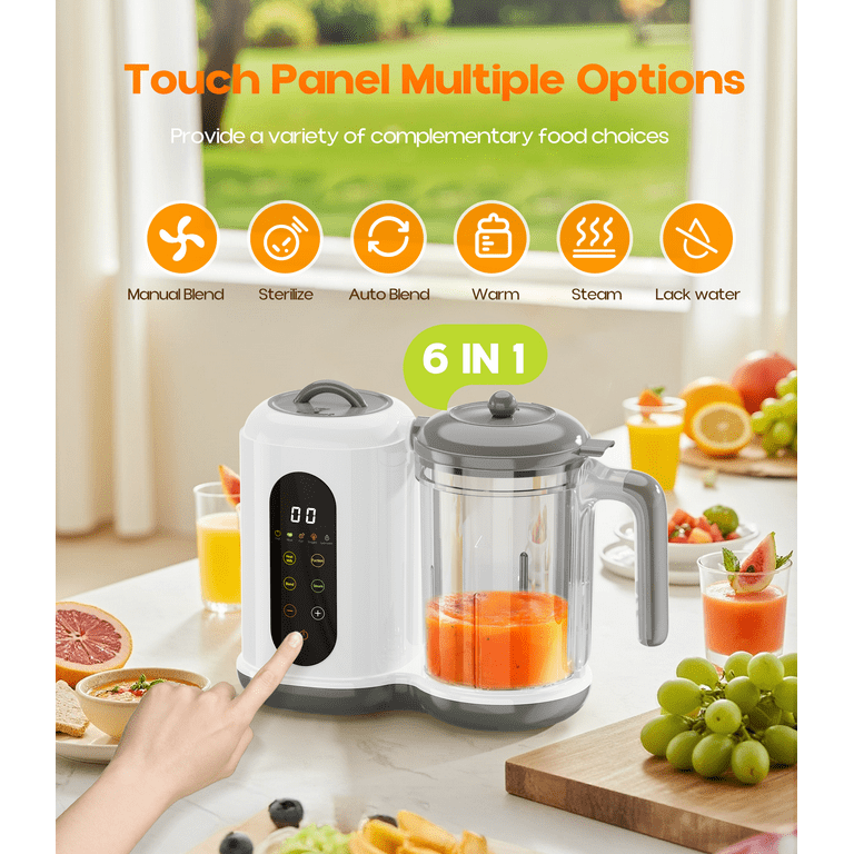 RUPOUN Baby Food Maker, Blender and Steamer, Puree Maker for