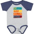 thumbnail image 3 of Inktastic Rock Climbing Eat Sleep Rock Climb Repeat Boys or Girls Baby Bodysuit, 3 of 5