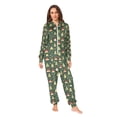 thumbnail image 2 of FORMRS Onesies Pajama for Adults Unisex Hoodie Winter Jumpsuit One Piece Sleepwear, Sizes S-2XL, Christmas Tree, 2 of 7