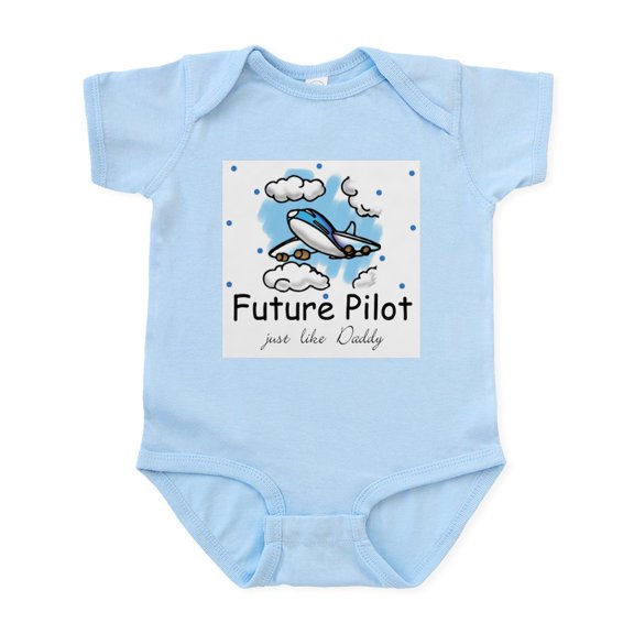 CafePress - Future Pilot Like Daddy Infant Bodysuit - Baby Light Bodysuit, Size Newborn - 24 Months