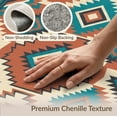 thumbnail image 6 of ODIKA Border Motif Stripe Stepped Motifs Aztec Southwestern Banded Playful Expressive Non-Slip Low Profile for Guest Room, Lounge, Apartment, 6 of 7