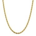 thumbnail image 2 of 10K Yellow Gold Y 4.75mm Semi-Solid Rope Chain Necklace Size 20, 2 of 4