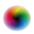 thumbnail image 1 of Round Gradient Rainbow Puzzle Pack Of 1000 Pieces, 1 of 4