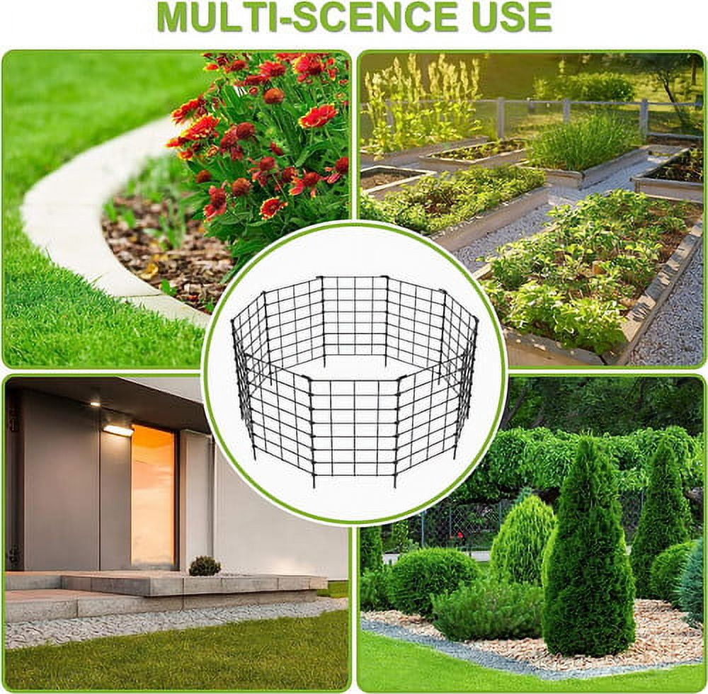 10Pcs Decorative Garden Arch Fence Patio Fence, Animal Deterrent Fence