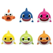 Mash'Ems - Baby Shark - Series 1 - Squishy Collectible Figure 4 Pack (Assortment May Vary)