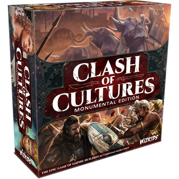 Clash of Cultures: Monumental Edition - Civilization & Settlement Strategy Board Game, WizKids, Ages 14 , 2-4 Players, 3-4 hrs