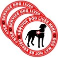 thumbnail image 1 of shiyou-6 Inch Service Dog Lives Here Stickers Dog May Not be Vested Stickers Service Dog On Board Bumper Labels for Doors, Windows, Cars, Trucks Decal 4pcs, 1 of 4
