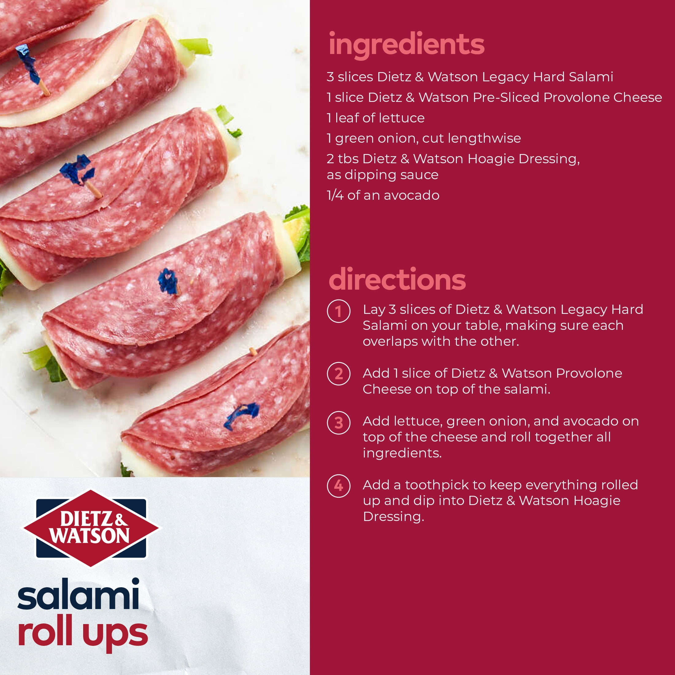 Dietz & Watson Baby Genoa Salami, Chub, 7 oz, 1 Count