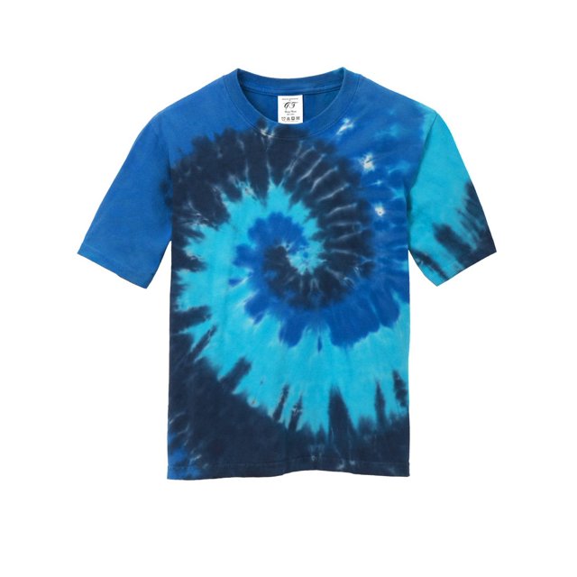 Gravity Threads Youth Tie-Dye Short-Sleeve T-Shirt - Ocean Rainbow - X-Large