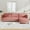Red + Fabric + 4 Seat, variant on SEENYOO 107.8" Lounge Sofa, Sectional Sofas for Living Room, L-Shaped 3-Seater Sofa with Movable Ottoman & Armrest Pockets, Modern Fabric Couch, Beige