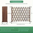 thumbnail image 4 of OUSITAID 2 Sizes Available; Adjustable Fence  Extendable Freestanding Wooden Garden Trellis Fence for Indoor And Outdoor Use  Extendable Wooden Pet Gate for Dogs Cats  Easy to Install Ind, 4 of 6