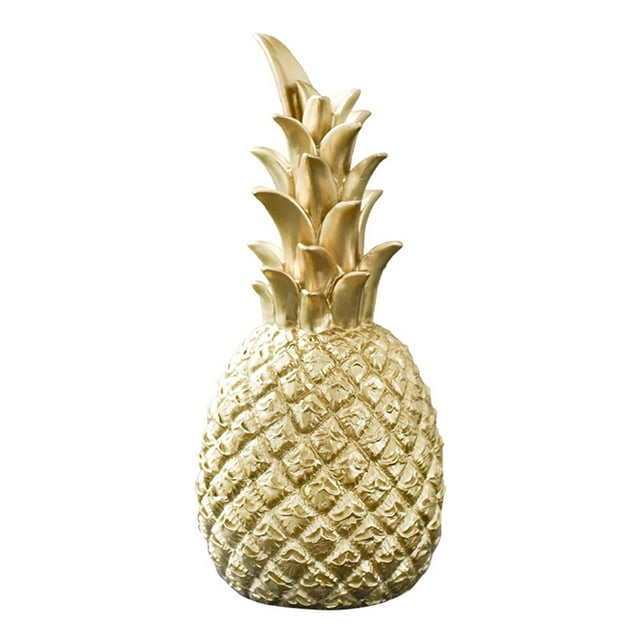 Home Creative Decor Retro Decoration Beautiful Gift Resin Craft Nordic Modern Resin Pineapple Decor Living Room Wine Cabinet Window Desktop Home Decoration