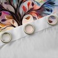 thumbnail image 4 of Homewish Vintage Tree Of Life Blackout Curtains,Retro Botanical Curtains Pack of 2 (42x84 Each),Cream, 4 of 6