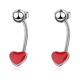 thumbnail image 1 of Pendientes colgantes con forma de corazón rojo YONGSHENG 2 pares tamaño 20 mm, 1 of 5