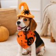 thumbnail image 6 of Halloween Dog Costume Set - 1Pc Pet Hat Scarf Funny Dress Up Accessory for Small Medium Dogs Cats, 6 of 8