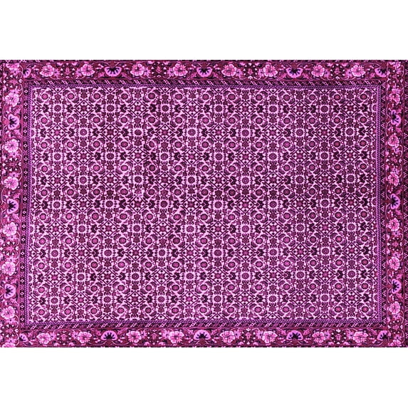 Ahgly Company Indoor Rectangle Persian Pink Traditional Area Rugs, 7' x 9'