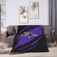 thumbnail image 5 of Manta de microfibra ultra suave Baltimore_Ravens, manta de microfibra, manta cálida de lujo para todas las estaciones, para ropa de cama, sofá y viajes, 5 of 5