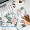 thumbnail image 4 of Long Mouse Pads for Desk,Pioneer Flower Floral Print Pattern Desk Mats on Top Of Desks, Desk Mouse Pad Extra Large with 3mm Non-Slip Base and Stitched Edge for Gaming,Office,Work,Home 35.4"x15.7", 4 of 6