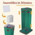 thumbnail image 4 of Elf Stor Wrapping Paper Organizer Box with Lid, Divider, and Handle (Green), 4 of 8