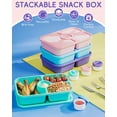 thumbnail image 3 of Juego de Contenedores para Alimentos Canfanni con 4 Compartimentos de 1100 ml, 3 of 7