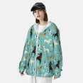 thumbnail image 3 of Balery Cute Dog Sudadera ligera de manga larga con capucha y protección solar UPF 50+ para hombre y mujer, ideal para pesca y running-Medium, 3 of 7