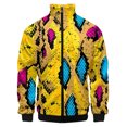 thumbnail image 2 of Chaqueta con cremallera de piel de serpiente y tigre con estampado 3D para hombre, abrigo de manga larga con estampado de animales geniales, chaquetas holgadas con personalidad, ropa de calle, 2 of 5