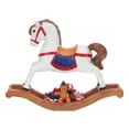 thumbnail image 4 of LIYUNMIAO Wooden Christmas Rocking Horse Figurine Xmas Decor Resin Ornaments, 4 of 6