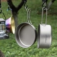 thumbnail image 4 of Titanium Pot and Titanium Plate Set Pure Titanium Pot Set Outdoor Frying Pan Camping Cooking, 4 of 5