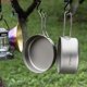 thumbnail image 4 of Titanium Pot and Titanium Plate Set Pure Titanium Pot Set Outdoor Frying Pan Camping Cooking, 4 of 5