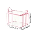 thumbnail image 3 of Zhuke Clear Storage Bins with Lids Heavy Duty Reinforced for Supplies, Moving Bags for Clothes Packing, Storage Tote with Handles for Dorms, Storage, 3 of 6