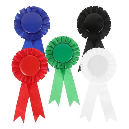 TINKSKY 5Pcs Winner Award Ribbons Tinplate For All Ages Event Personalization