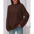 thumbnail image 6 of BTFBM Sweaters for Women Casual Crewneck Long Sleeve Loose Ribbed Knit Pullover Sweater Winter Clothes Fall Outfits, 6 of 8
