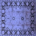 thumbnail image 1 of Ahgly Company Indoor Square Oriental Blue Traditional Area Rugs, 5' Square, 1 of 4
