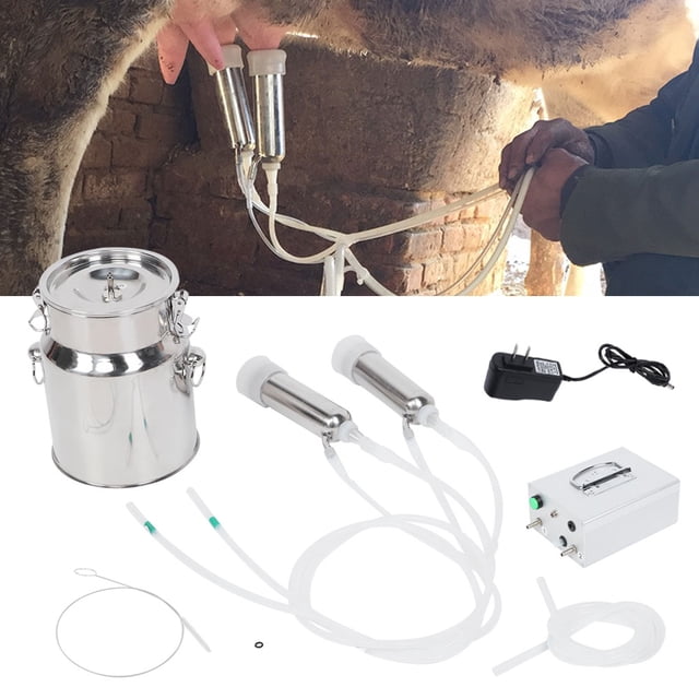 TOPINCN Portable Cow Milking Kit, Electric Milking Machine, For Goat Electric Milking Machine Sheep Animals