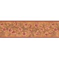 thumbnail image 2 of Beurre Fleurs Magenta Beige Papier Peint Floral Bordure Design Rétro, Rouleau 15' x 7'', 2 of 3