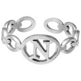 thumbnail image 1 of TIMIFIS Silver Rings Titanium Steel Plated 26 Letter English Opening Finger Hollow Valentine'S Day Gift, 1 of 1