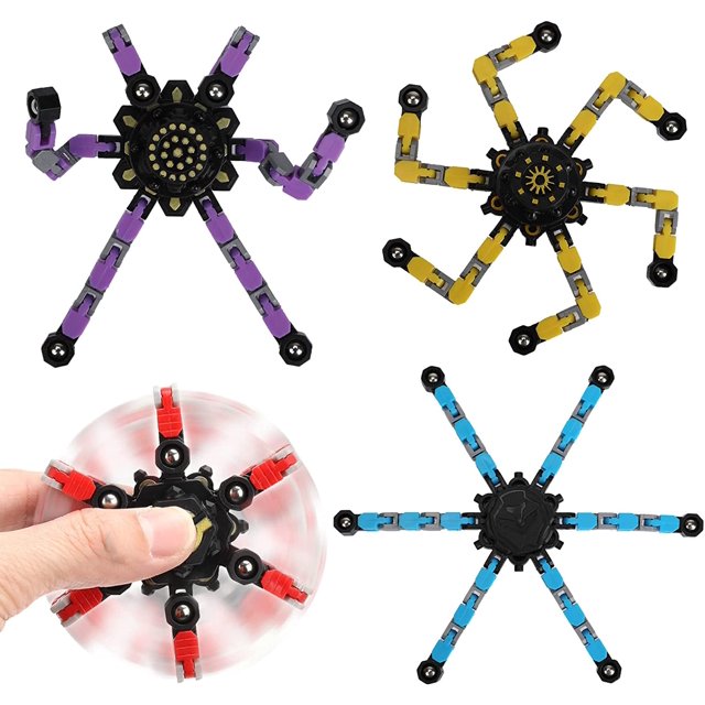 Juego de 4 juguetes Fidget Spinner CHAO transformables juguetes sensoriales