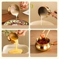 thumbnail image 4 of Stainless Steel Mini Sauce Pan Milk Pot Gravy Hot Oil Pan With Wooden Handle, 4 of 9