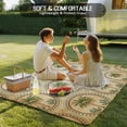 thumbnail image 4 of Vintage Palm Trees Outdoor Rug for Patio/Deck/Porch, Non-Slip Large Area Rug 5 x 7 Ft, Summer Botanical Retro Watercolor Indoor Outdoor Rugs Washable Area Rugs, Reversible Camping Rug Carpet Runner, 4 of 8